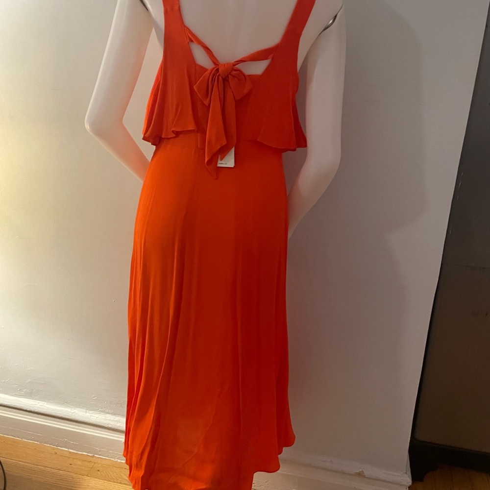 NWT WHISTLES US4 Red Viscose Jamima Dress